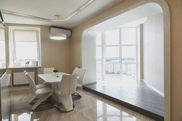Beautiful modern apartment interior. Real estate concept. Nice real designed interior.